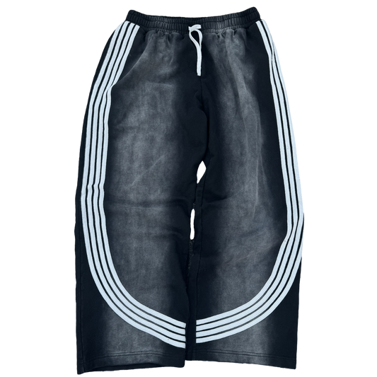 Black Striped Sweatpants