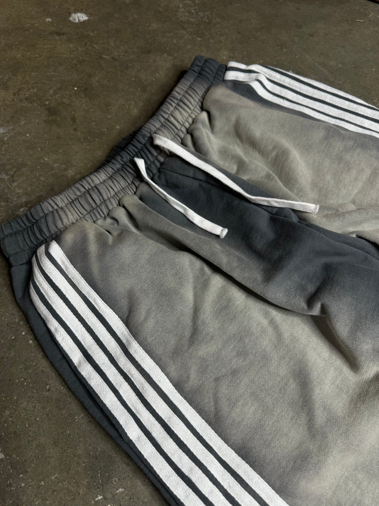 Grey Striped Sweatpants