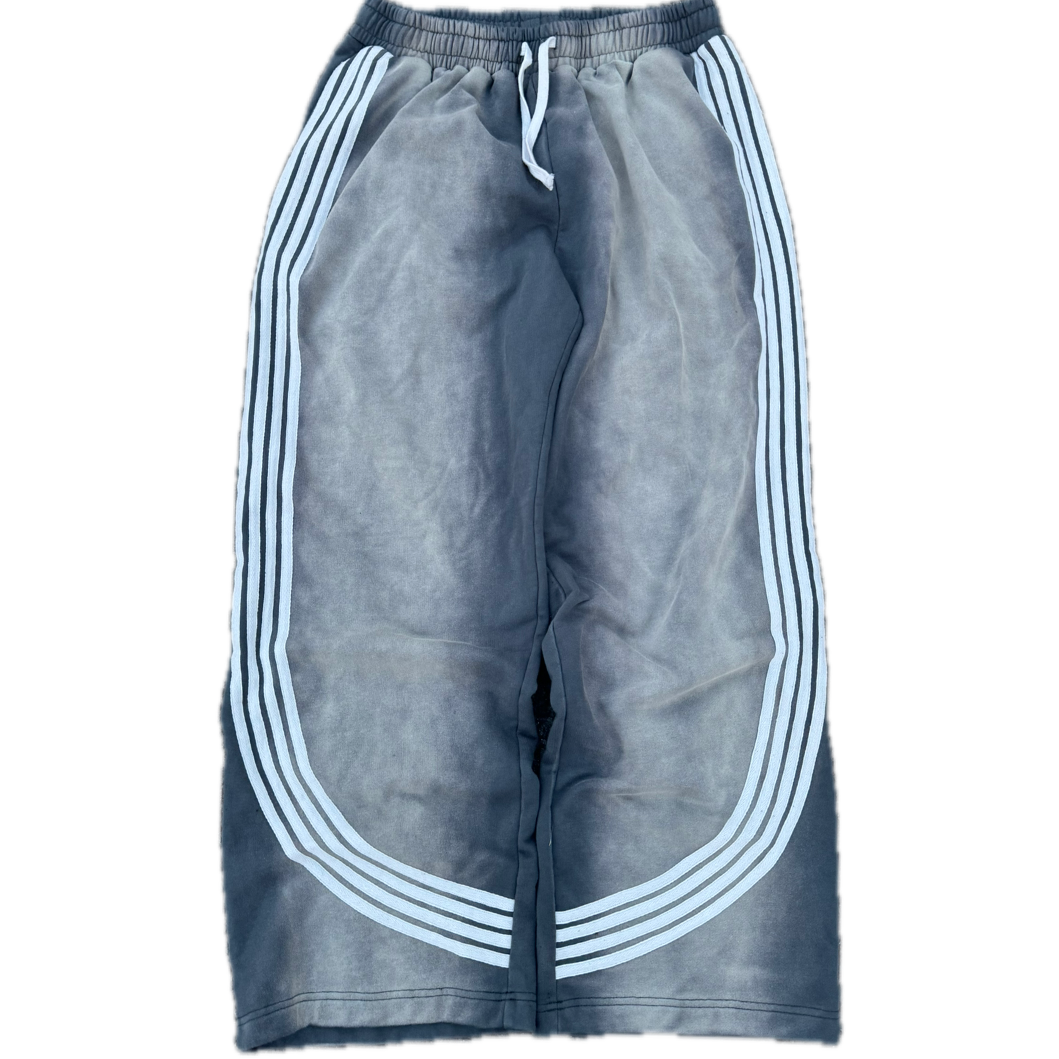 Grey Striped Sweatpants